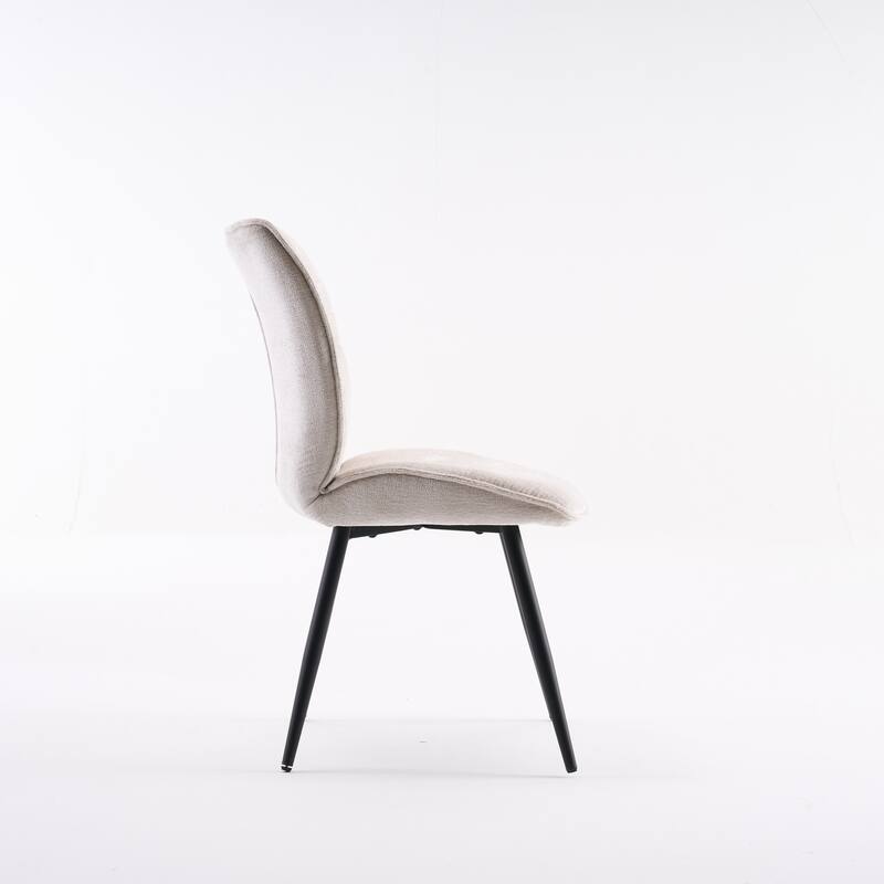 Dining Chairs Set of 2, Armless Kitchen Chairs, Soft Cushion