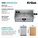 preview thumbnail 79 of 162, KRAUS Kore Workstation Undermount Stainless Steel Kitchen Sink