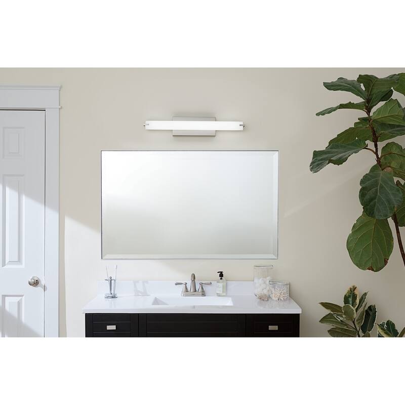 Kichler Lighting Transitional 26-inch Brushed Nickel LED Linear Bath/Vanity Light