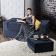 preview thumbnail 71 of 114, Jaxx Zipline Convertible Queen-size Sleeper Loveseat and Ottoman Set