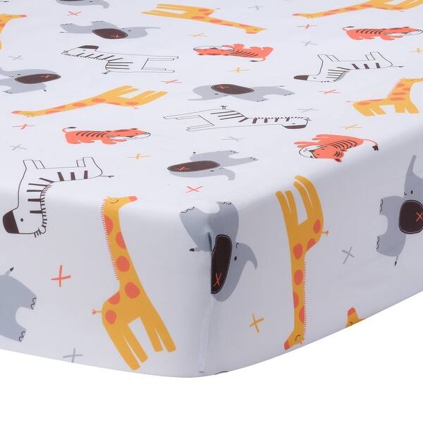 slide 2 of 6, Bedtime Originals Lollipop Jungle Microfiber Baby Fitted Crib/Toddler Sheet - Crib