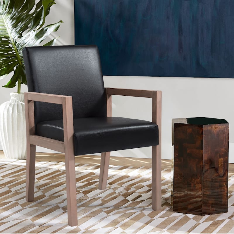 Wood Accent Chair Upholstered Armchair, Set of 1/2 - 20.9"W x 23.6"D x 33"H