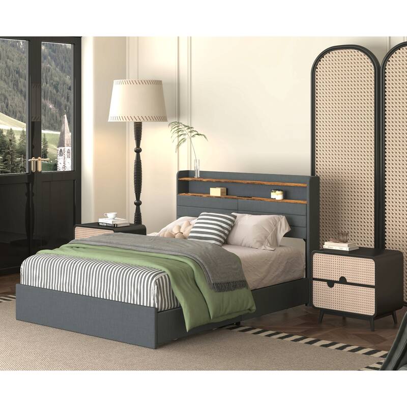 Versatile Upholstered Bed with Advanced Features for Supreme Comfort