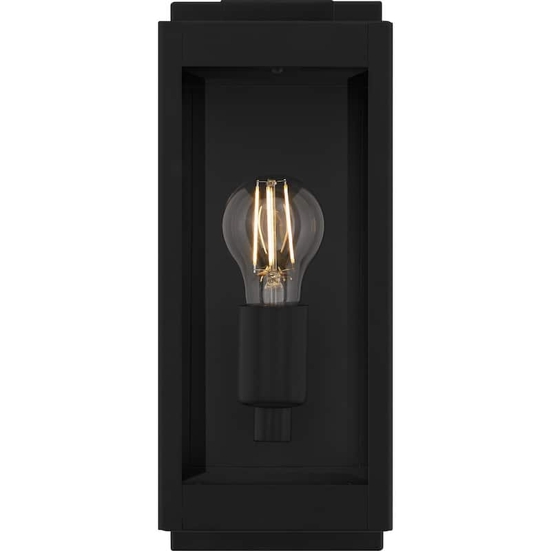 Earth Black Outdoor Wall Lantern from the Eastover Collection