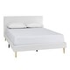 preview thumbnail 52 of 76, Upholstered Platform Bed Frame, Velvet, Wood Support, Modern