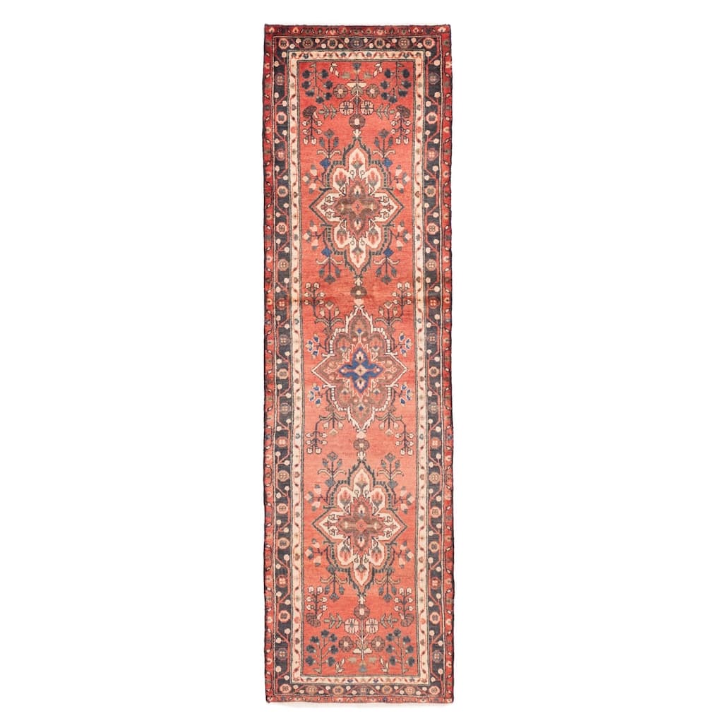 ECARPETGALLERY Hand-knotted Andelz Red Wool Rug - 2'8 x 9'10