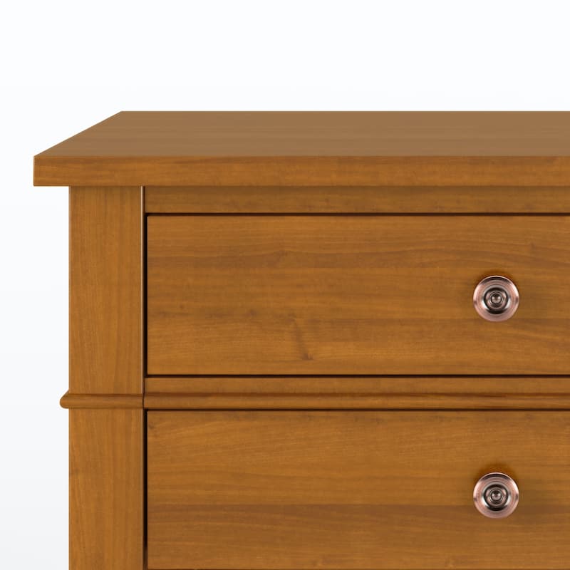 WYNDENHALL Sterling SOLID WOOD 24 inch Wide Bedside Nightstand Table