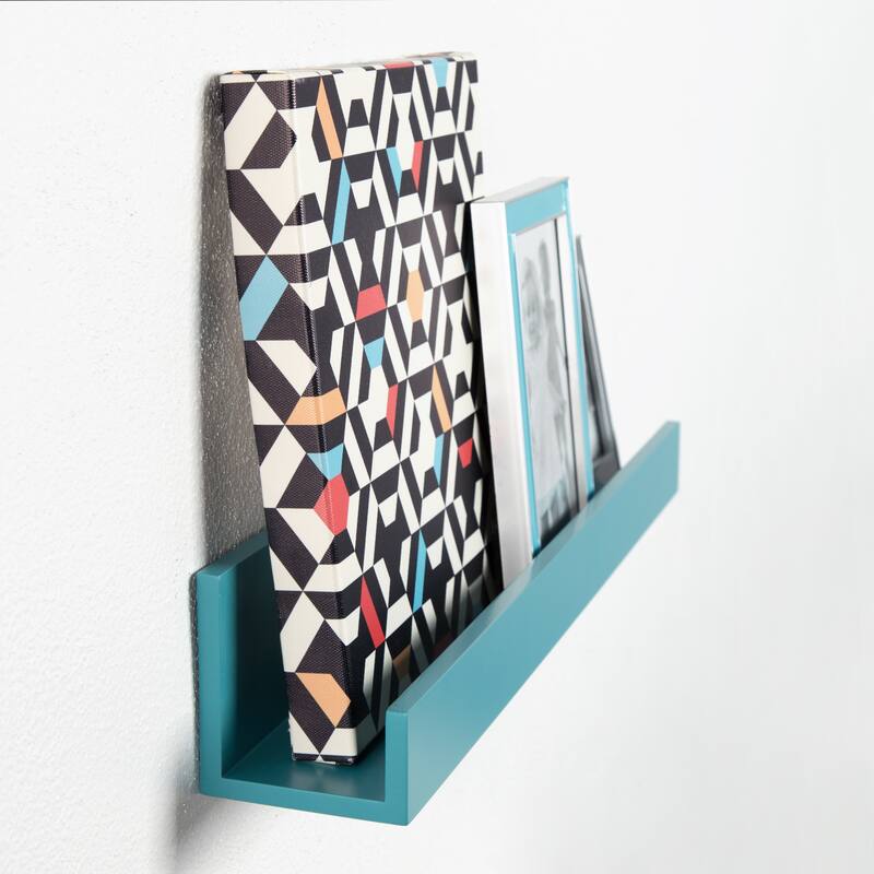 Levie 24 inch 2-Pack Wood Wall Picture Frame Holder Ledge