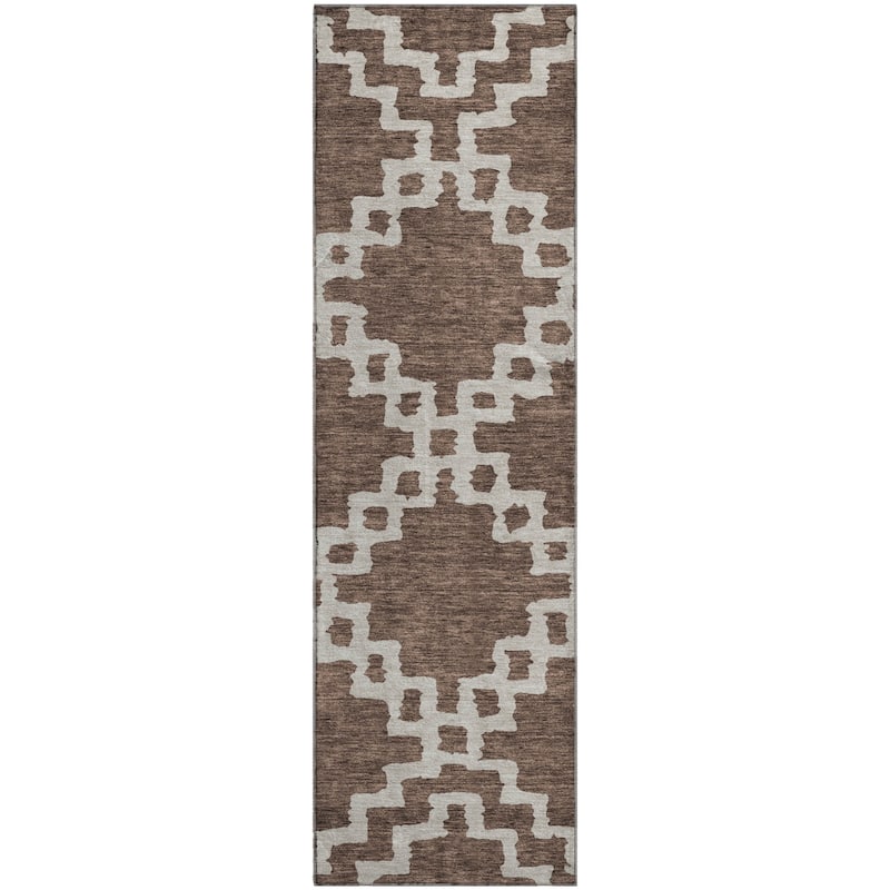 Premium Washable Super Soft Geo Trellis Mayfield Rug