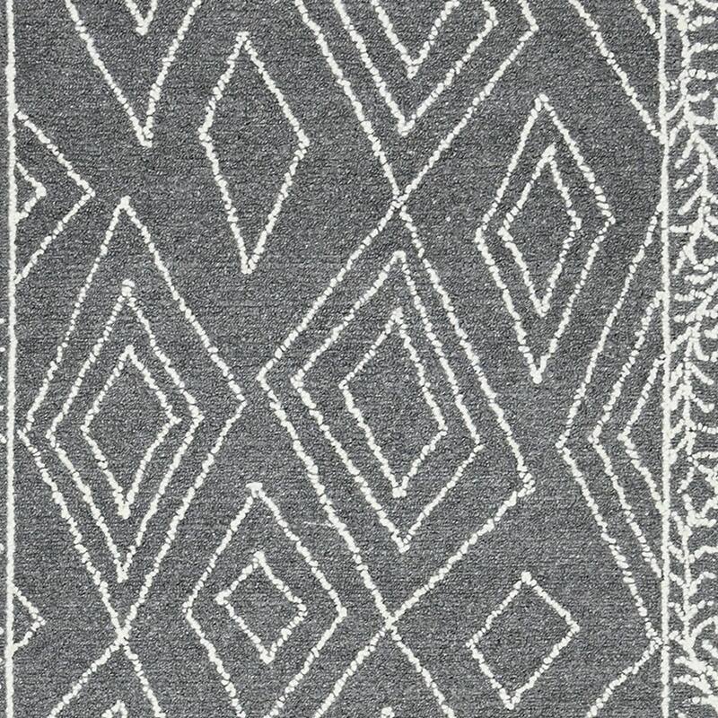 HomeRoots Geometric Lodge Rectangle Area Rug