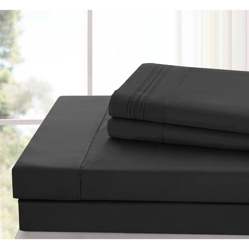 6 Piece Bed Sheet Set Deep Pocket Ultra Soft Microfiber Bedding Sheets