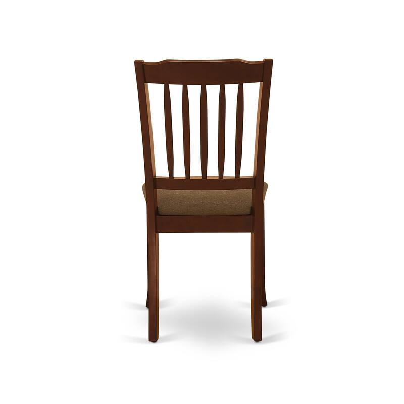 East West Furniture Modern Dining Table Set- A Kitchen Table and Linen Fabric Parson Dining Chairs,(Finish & Pieces Options