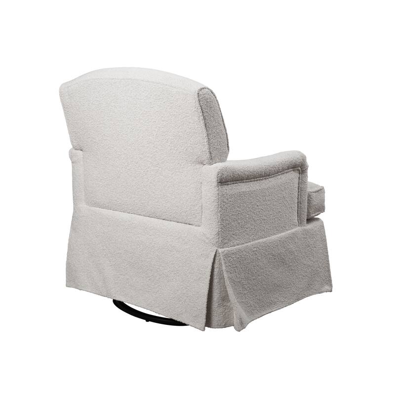 Art Leon Upholstered Swivel Accent Armchair