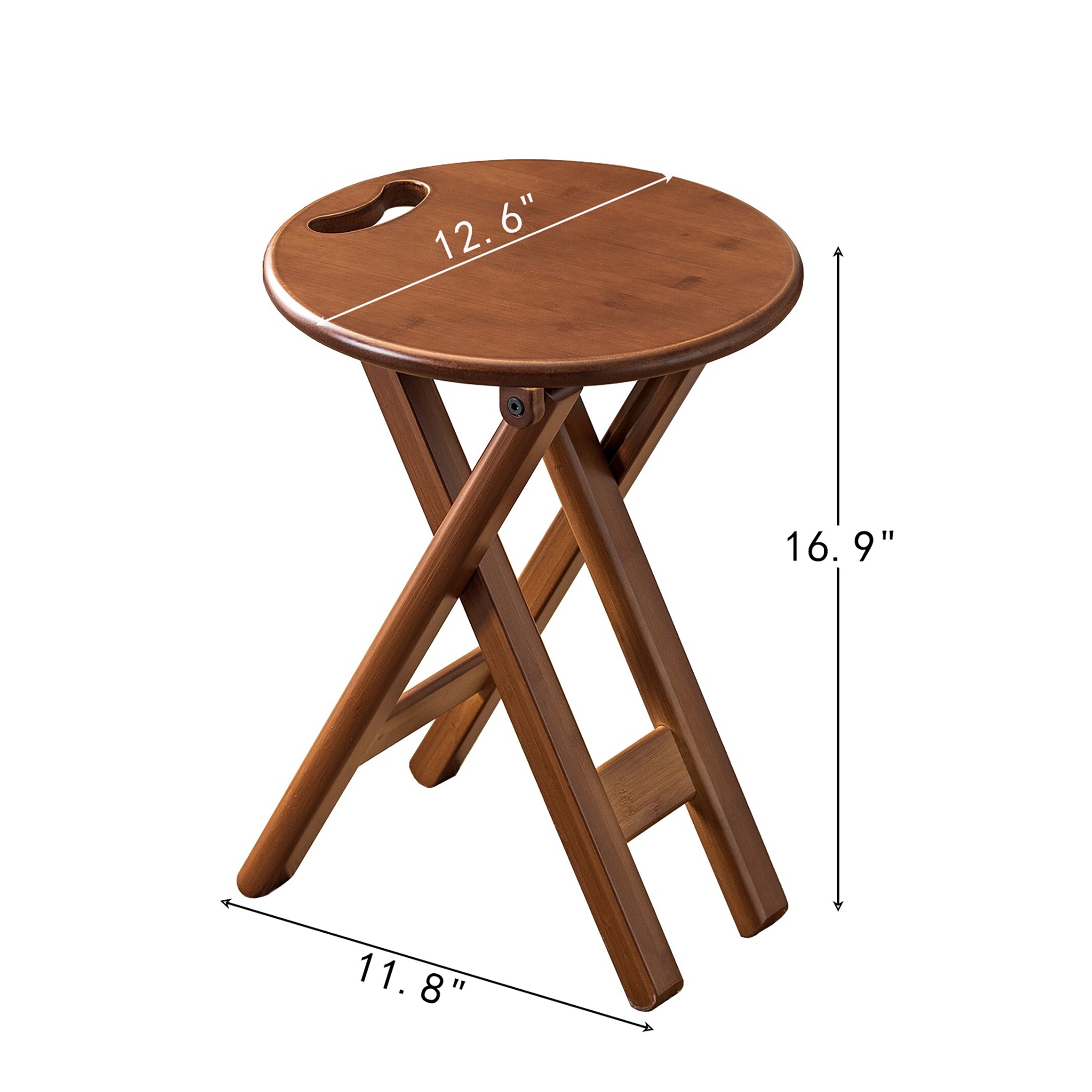 Creative Folding Stool, Thickened Solid Wooden Bench, Mini