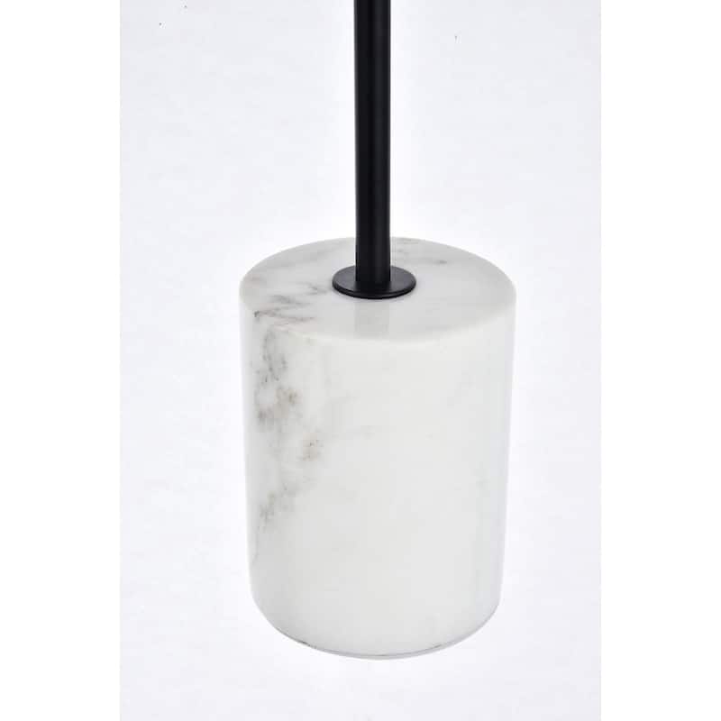 1-Light Table Lamp with Frosted White Glass