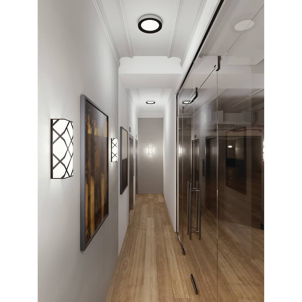 AFX Haven 13-inch LED Sconce with White Acrylic