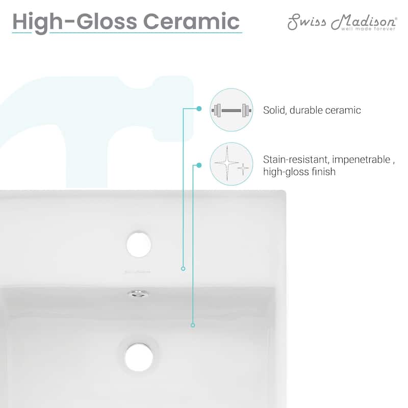 Claire Compact Ceramic Wall hung Sink