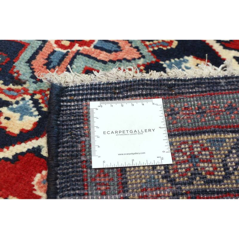 ECARPETGALLERY Hand-knotted Andelz Red Wool Rug - 3'5 x 4'10