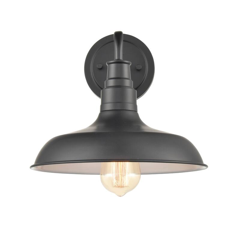 Metal 1 Light Outdoor Wall Sconce - Powder Coat Black