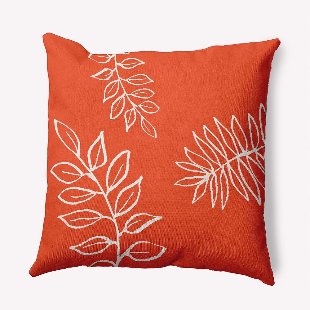 Fern Leaves Decorative Indoor Pillow
