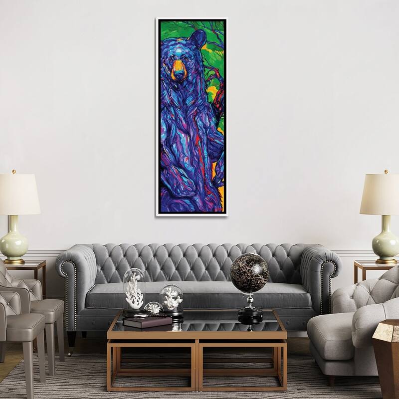 iCanvas "Guardian Bear" by Derrick Higgins Framed Canvas Print