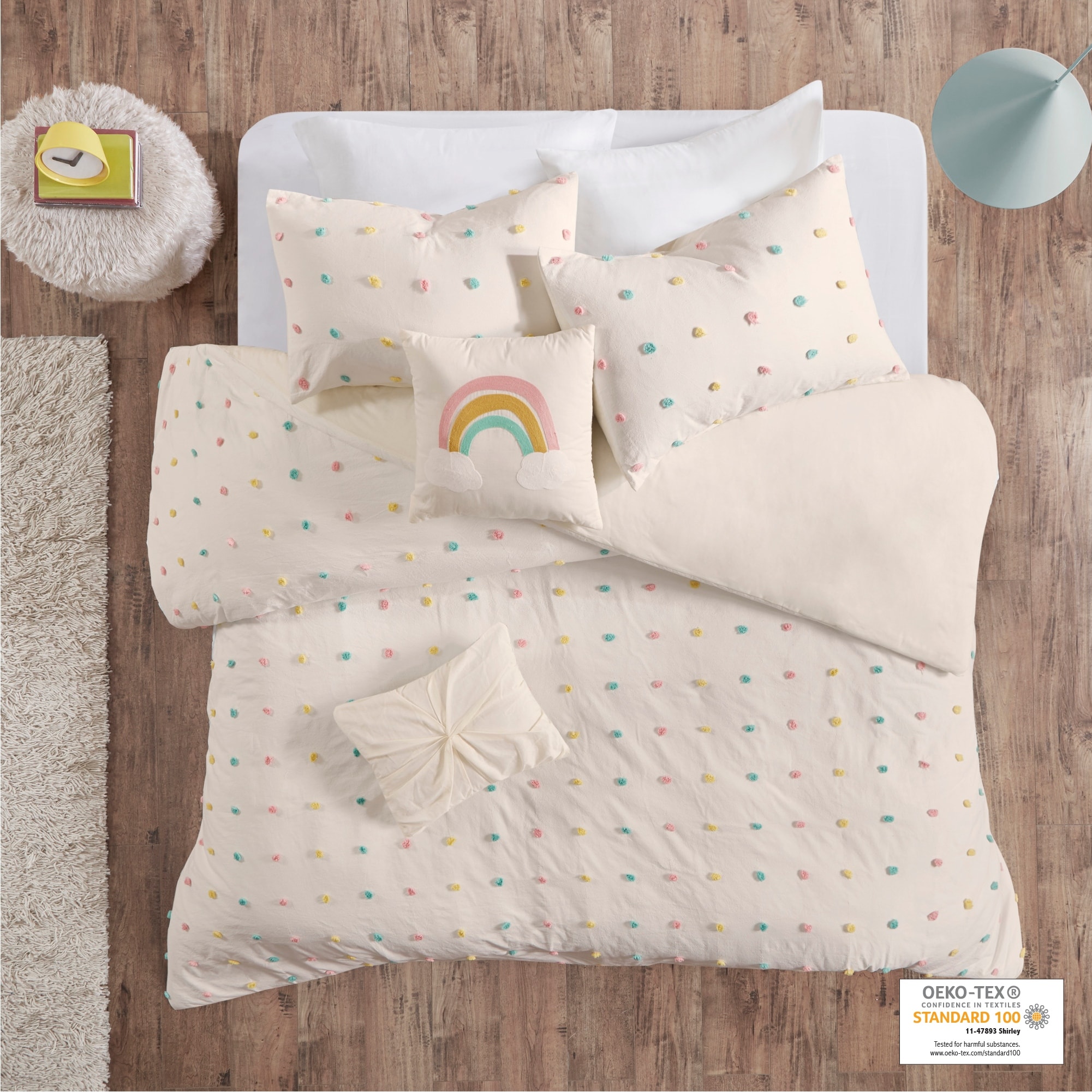 Urban Habitat Kids Ensley Cotton Jacquard Pom Pom Duvet Set - Overstock 30566681