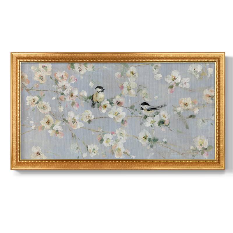 Sweet Song of Summer Premium Framed Canvas- Ready to Hang - 26x50 - Gold