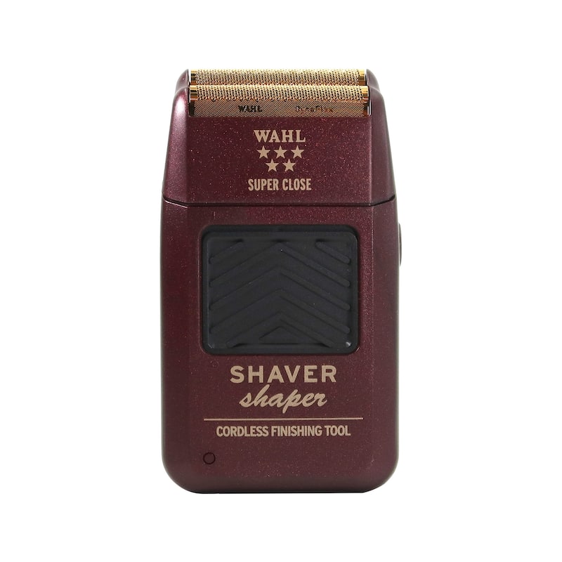 Wahl Professional 5-Star Series Rechargeable Shaver/Shaper #8061-100 + Wahl Flat Top Comb White #3329-100 - Red