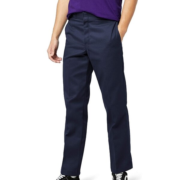 Shop Dickies Mens Twill Work Pant Navy Blue 38x34 874 ...