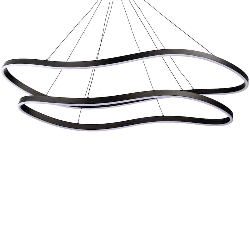 Nuvo Lighting 62/2422 Sylas 48" Wide Suspension Linear LED Pendant - Matte Black
