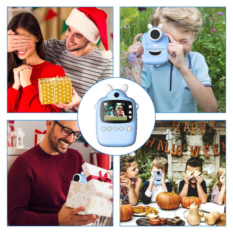 2.4-Inch Children Instant Camera Mp3 Printing Camera with Print Paper