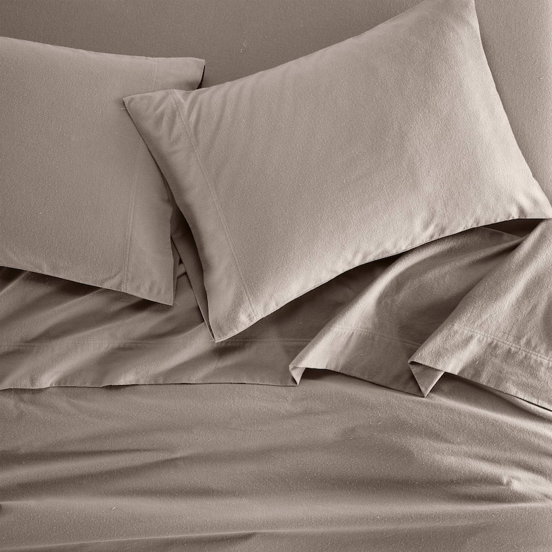 Superior Rome Brushed Flannel Cotton Deep Pocket Sheet Set
