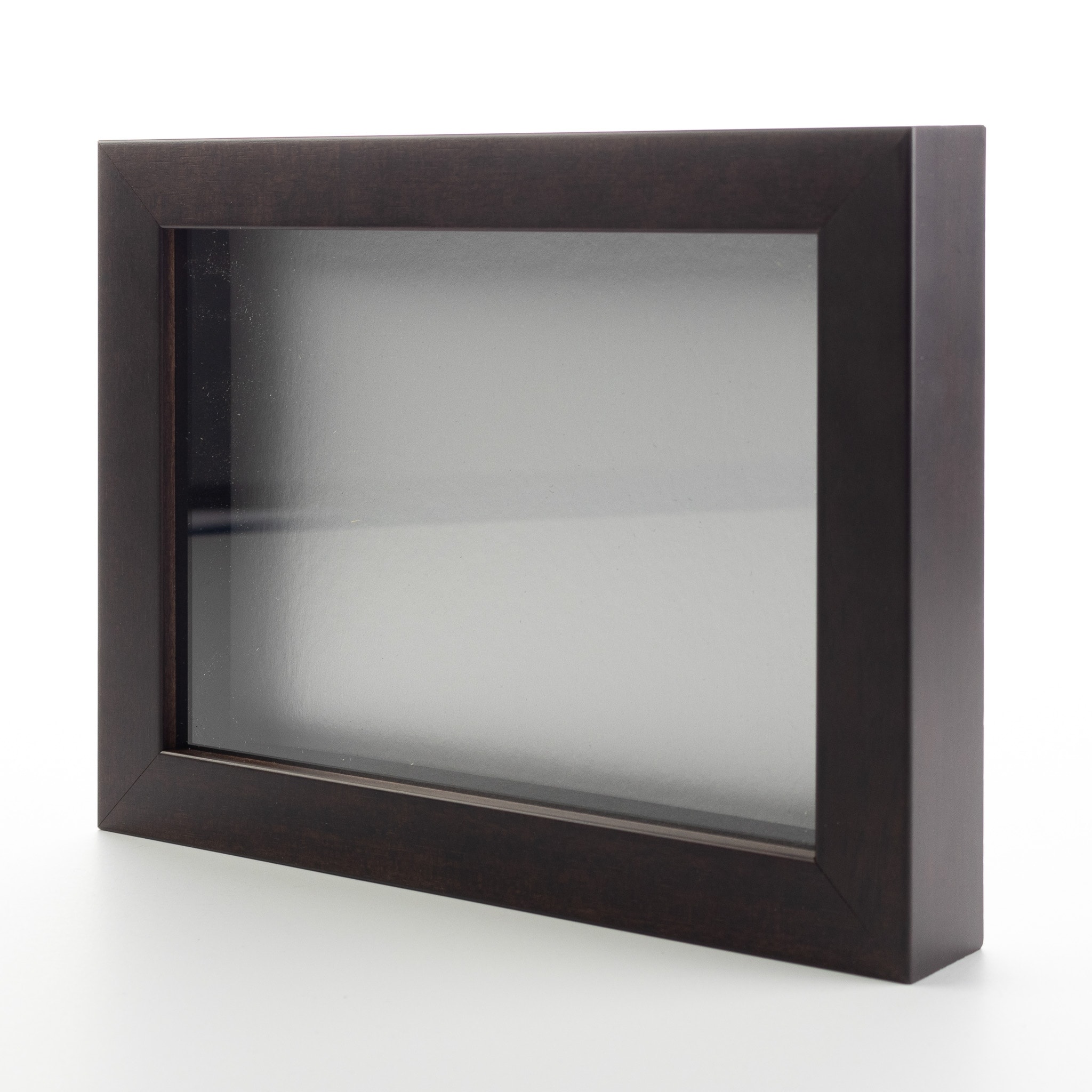 8x8 Shadow Box Frame Light Real Wood with a Silver Acid-Free Backing, 3/4  of Usuable Depth
