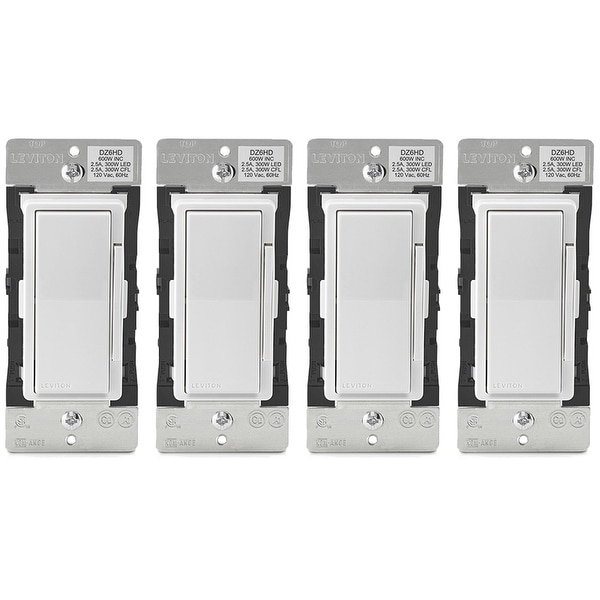 Shop Leviton DZ6HD-1BZ Decora Smart Dimmer with Z-Wave Plus Technology