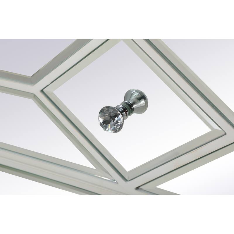 2-Door Mirrored Accent Cabinet
