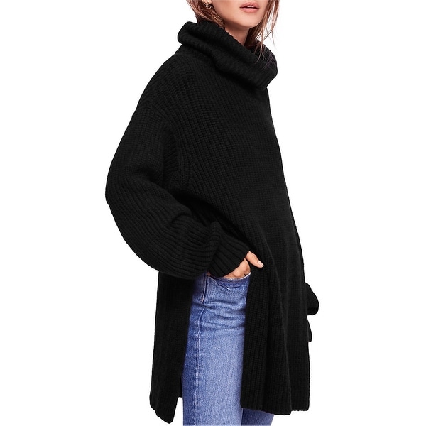 Free People Womens Eleven Turtleneck Knit Sweater. Opens flyout.