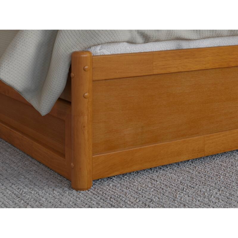 Everett Platform Bed with Panel Footboard and Storage Drawers