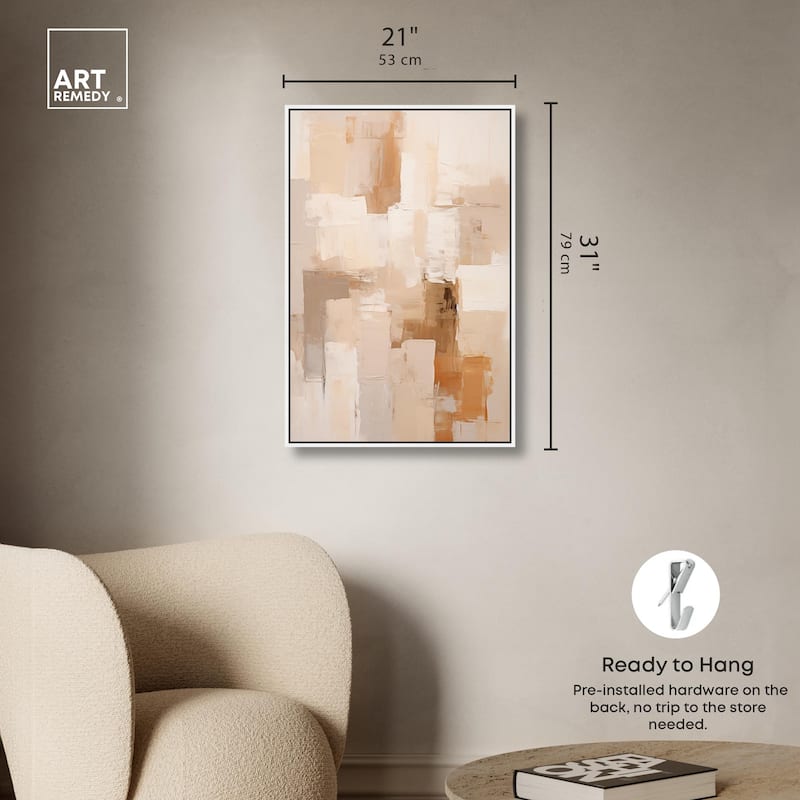 Sandstone Hush Canvas by Art Remedy