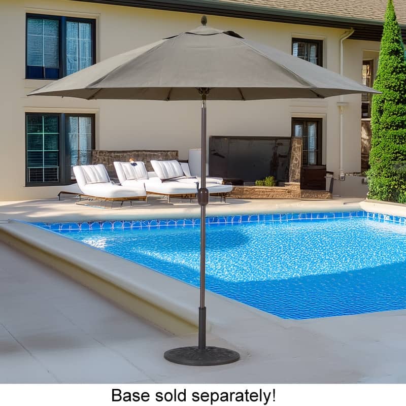 Tropishade 7.5' Market Umbrella with Sunbrella 7761 Ant Beige Rib