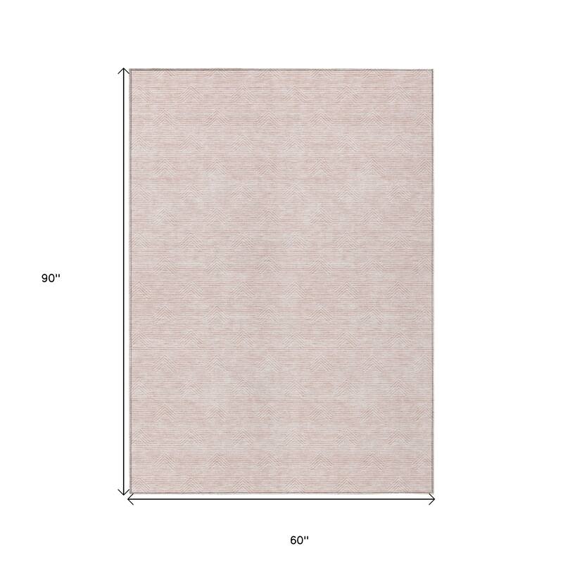 HomeRoots Geometric Transitional Rectangle Outdoor Rug