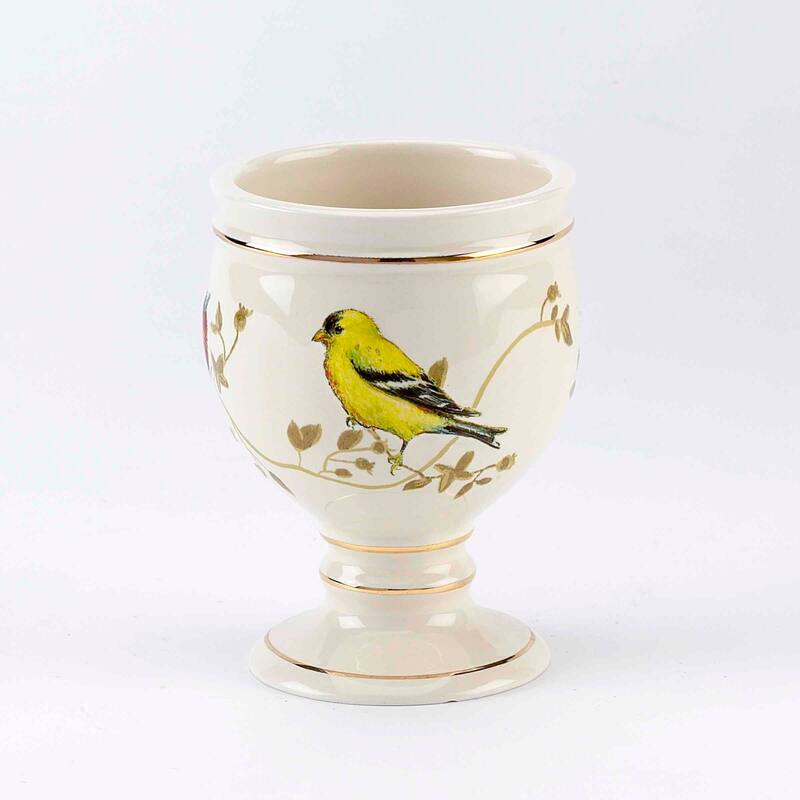 Avanti Linens Gilded Birds 4-Piece Bath Accessory Set - Bath Acc 4pc Set - TM, TB, SD, LP
