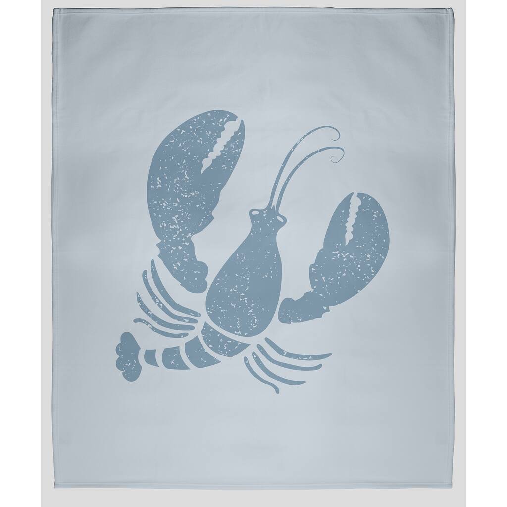 Lobster Fleece Throw Blanket