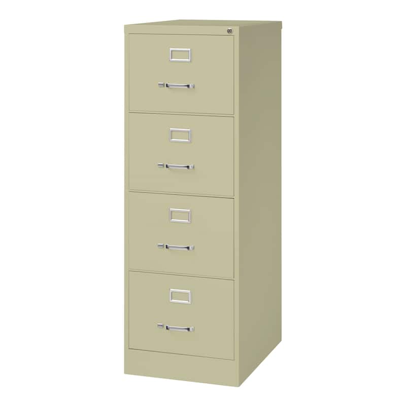 Hirsh 25-inch Deep 4-drawer Legal-size Commercial Vertical File Cabinet - Beige