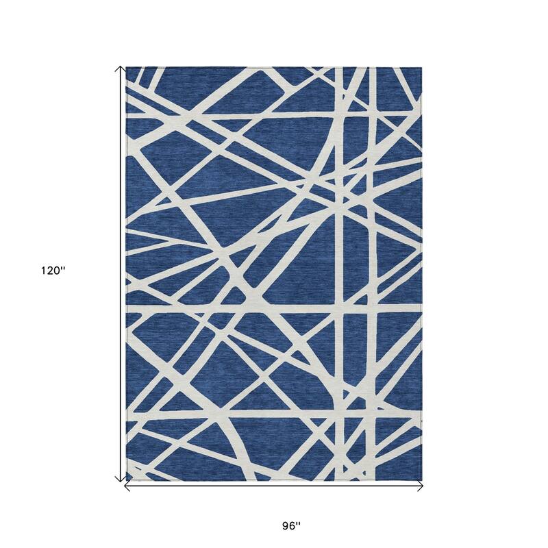 HomeRoots Geometric Transitional Rectangle Outdoor Rug