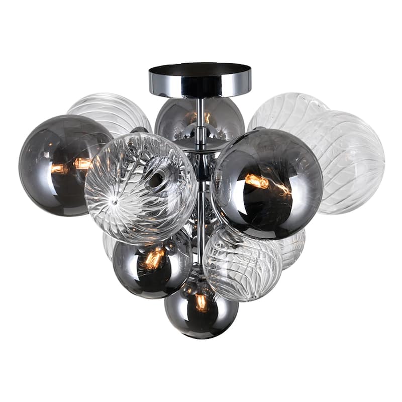 Pallocino 6 Light 16in Chrome Flush Mount