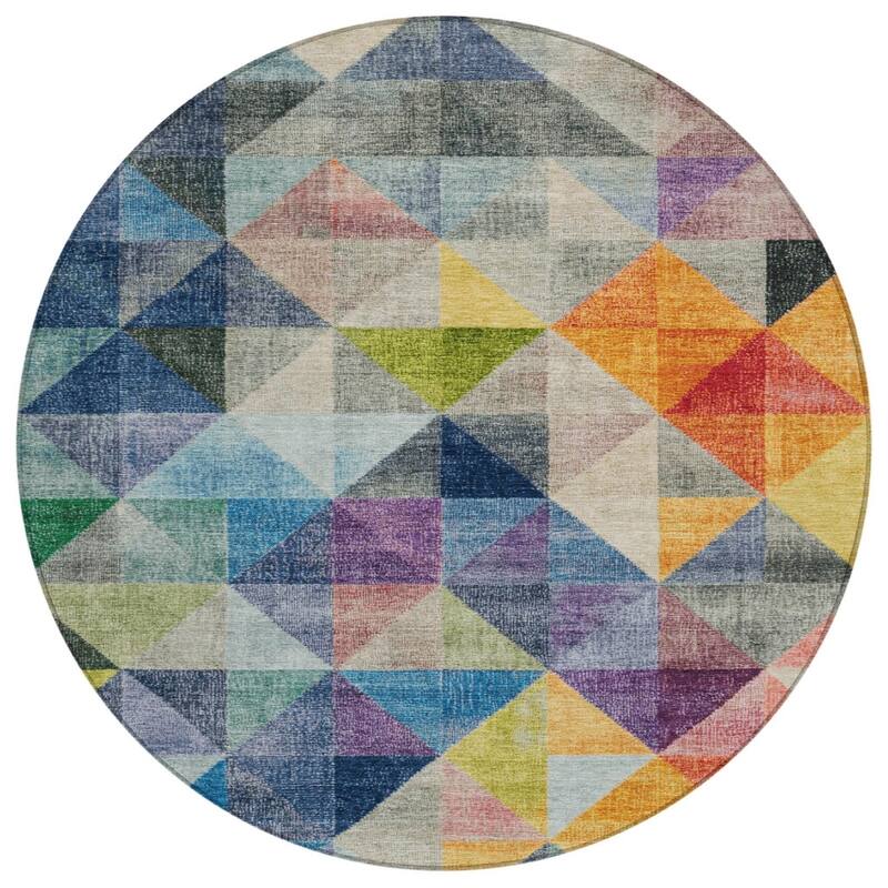 HomeRoots Geometric Transitional Rectangle Outdoor Rug