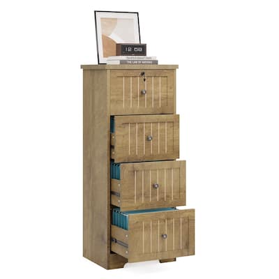4-Drawer Vertical File Filing Cabinet for A4/ Letter Size