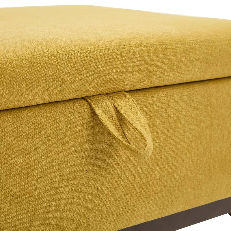 Versatile Mid-century Modern Storage Ottoman for Various Rooms and Purposes