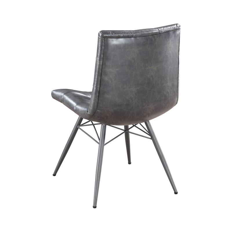 Charcoal and Gunmetal Tufted Back Upholstered Dining Chairs (Set of 4)