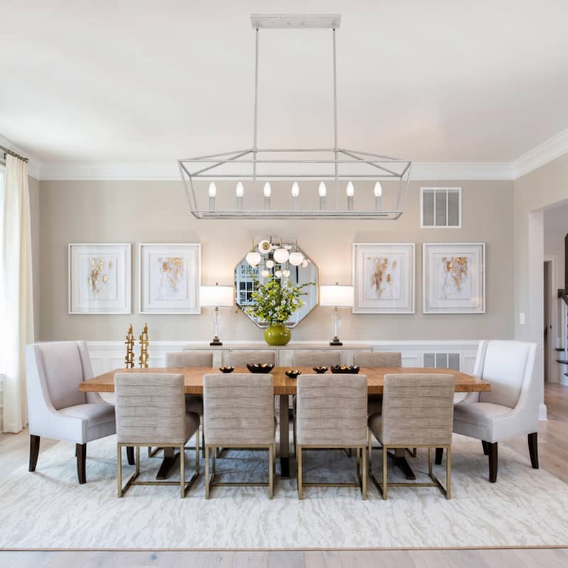 Modern Style Linear Island Pendant Light